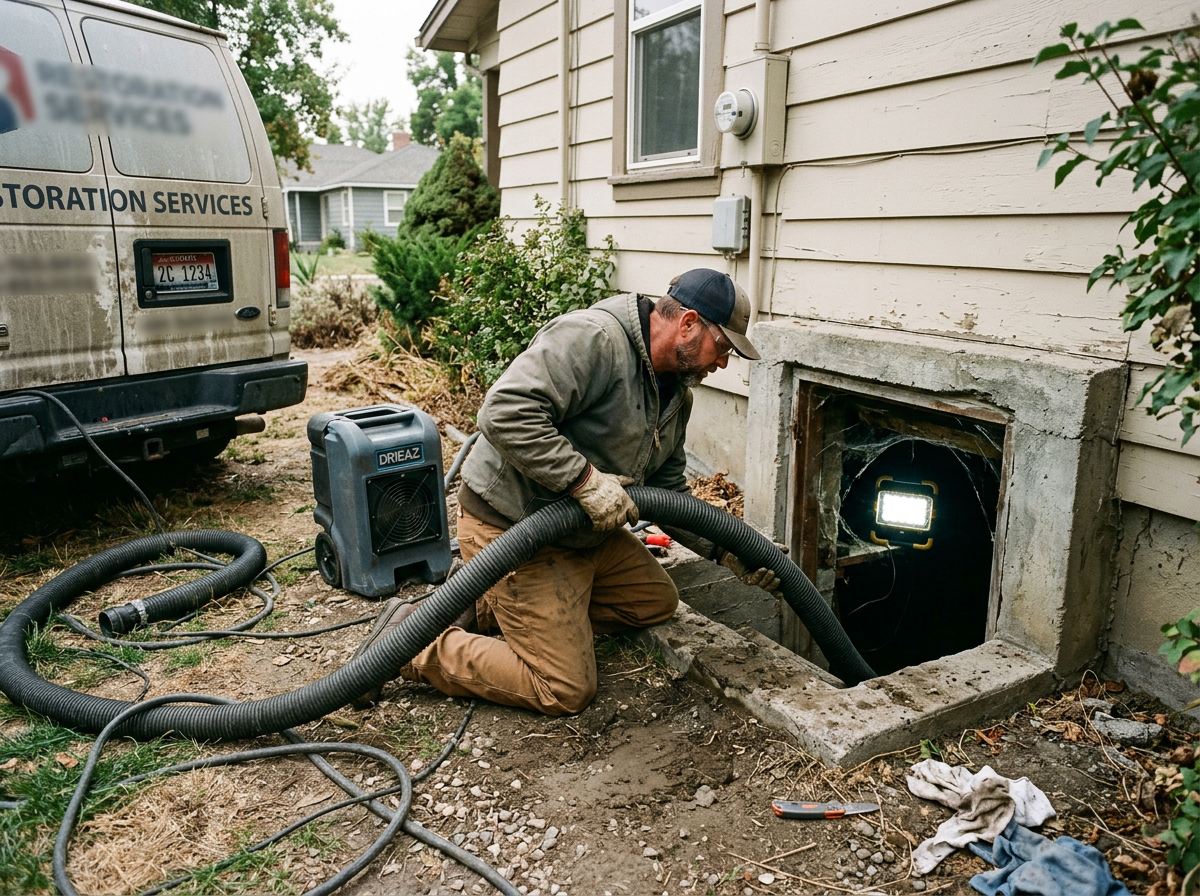 water damage restoration work by Treasure Valley Water Damage in Boise, Idaho